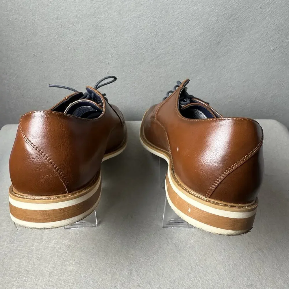 Freeman Shoes Men’s 10M Brown Derby Oxford Vance City Smart